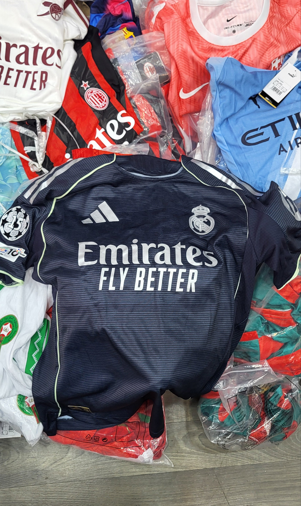 Real Madrid Away 25/26 Mbappe + UCL patch