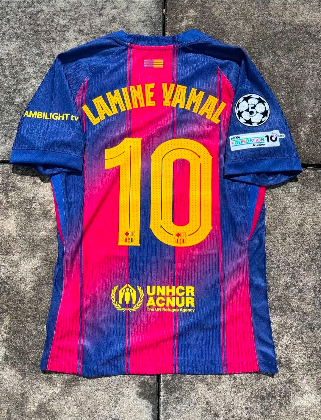 Fc Barcelona home 25/26 Lamine Yamal 10 + UCL