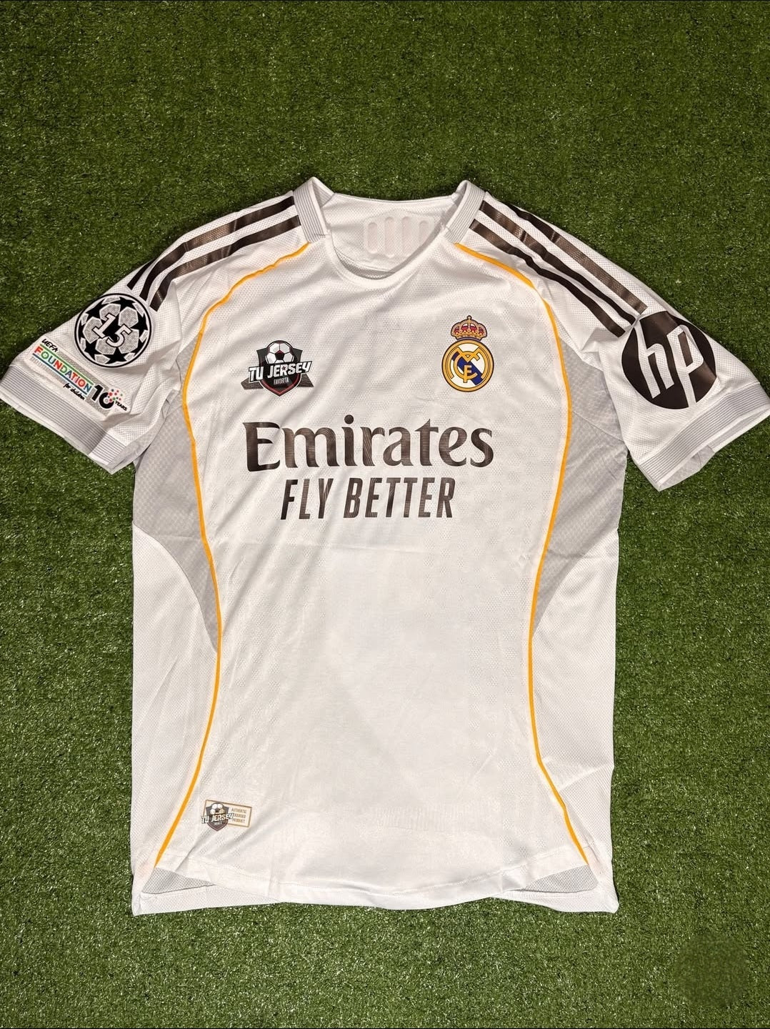 Real Madrid Home 25/26 Mbappe + UCL patch