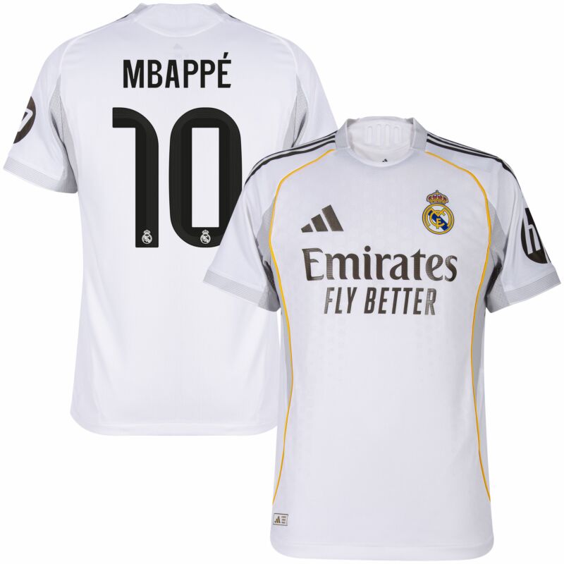 Real Madrid home 25/26 Mbappe 10