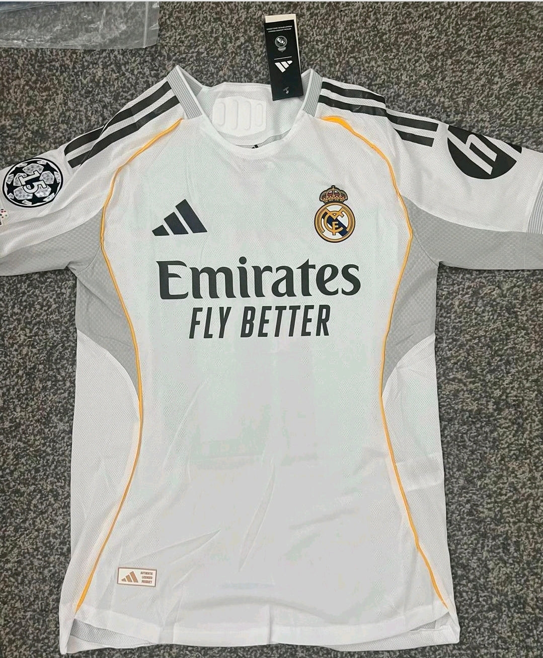 Real Madrid home 25/26 Mbappe 10 + patch UCL